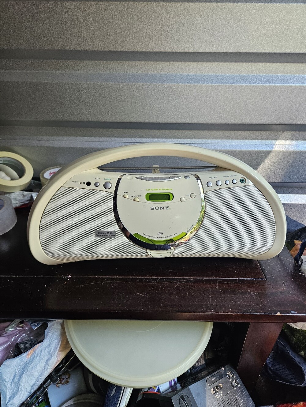 Sony Personal Audio System ZS-Y3 Portable AM/FM Radio CD Player Tested&Works